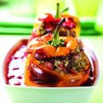 Animal Times Recipe: "Beef" and Orzo Stuffed Peppers by Guest Blogger