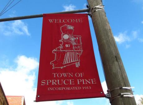 Banner in Spruce Pine spruce-pine-street-banner