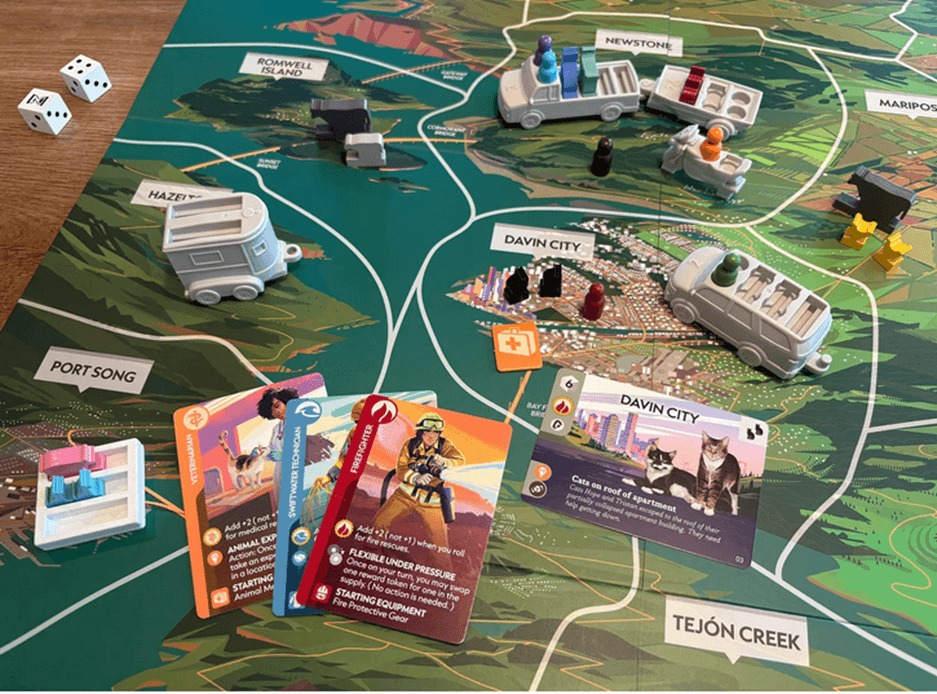 Animal Rescue Team game board.