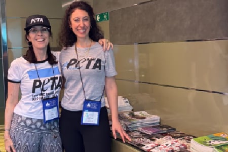 Jannette Patterson and Melissa Karpel on the Holistic Holidays vegan cruise.